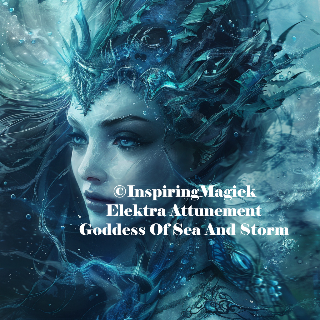 Elektra Attunement. Greek Goddess of Sea And Storm. Life Bringing