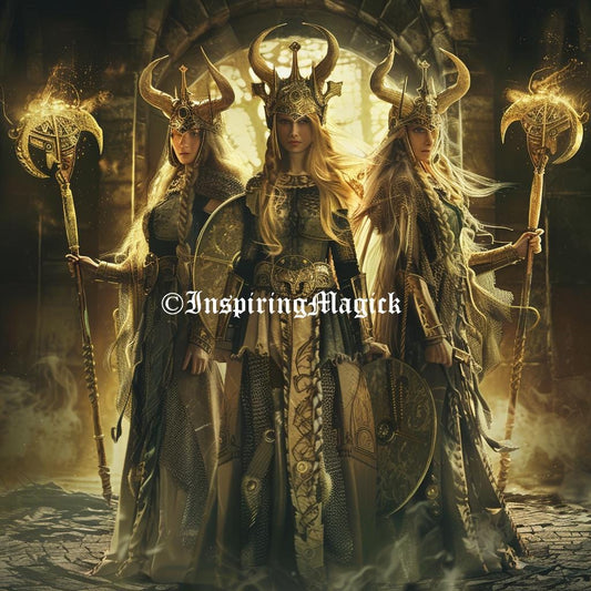 Three Norns Attunement Initiation Norse Deities of Destiny Conjuring Binding Spirit Guide Spirit Companion